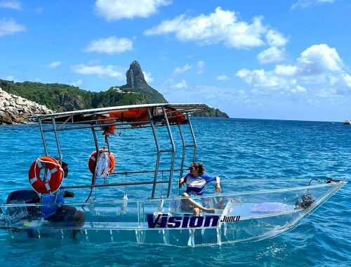 barco transparente fernando de noronha
